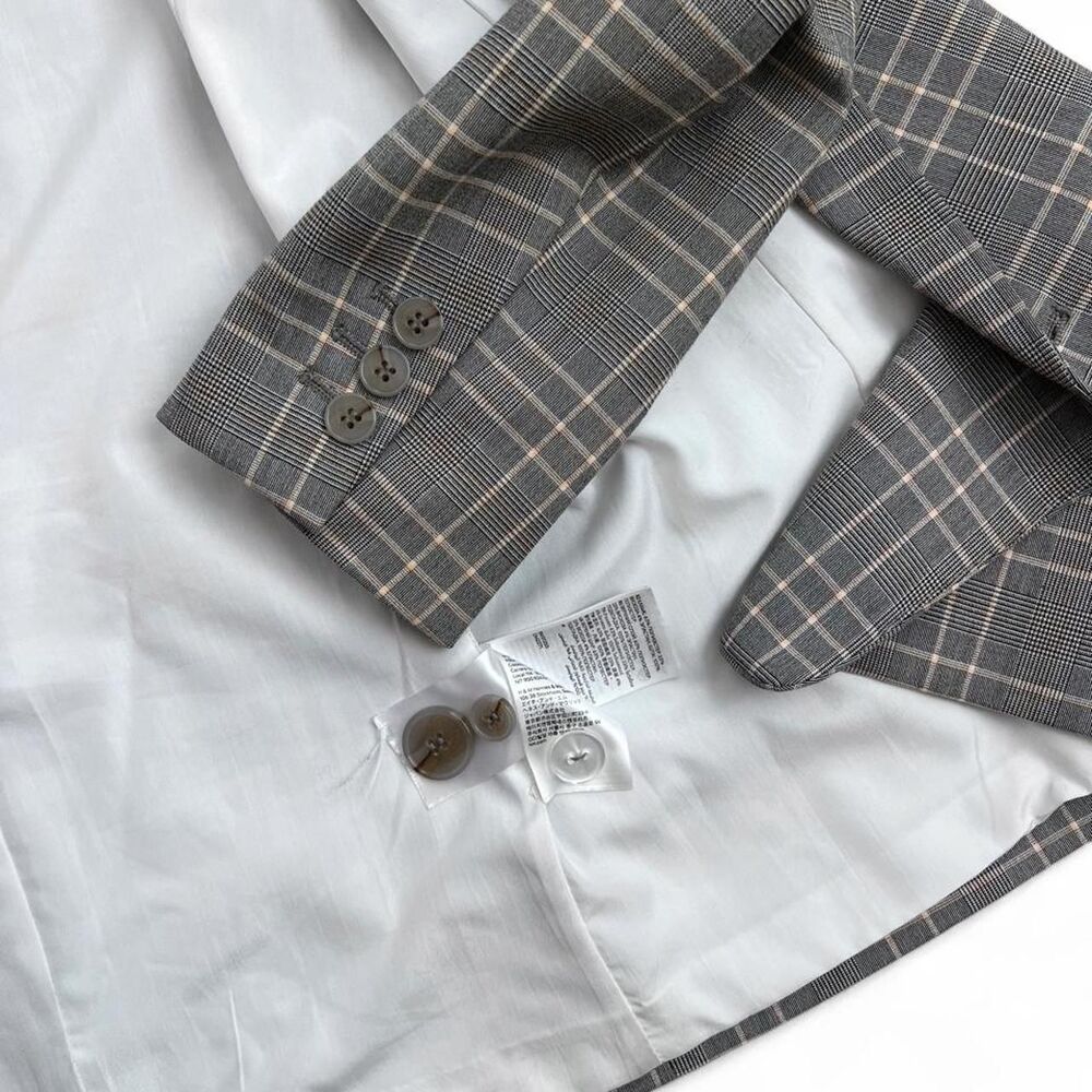 Preppy Plaid Double Breasted Blazer Women's Size 6 - Picture 5 of 8